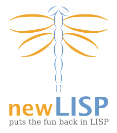 Vertical newLISP logo